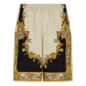 Versace Men's Coral Theatre Print Bermuda Shorts